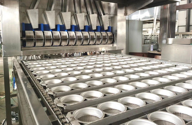 Linea di produzione di noodle rotondi istantanei fritti
