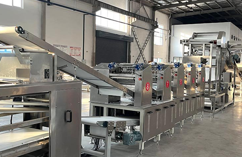 Linea di produzione di noodle semisecchi/freschi cotti (crudi) non fritti